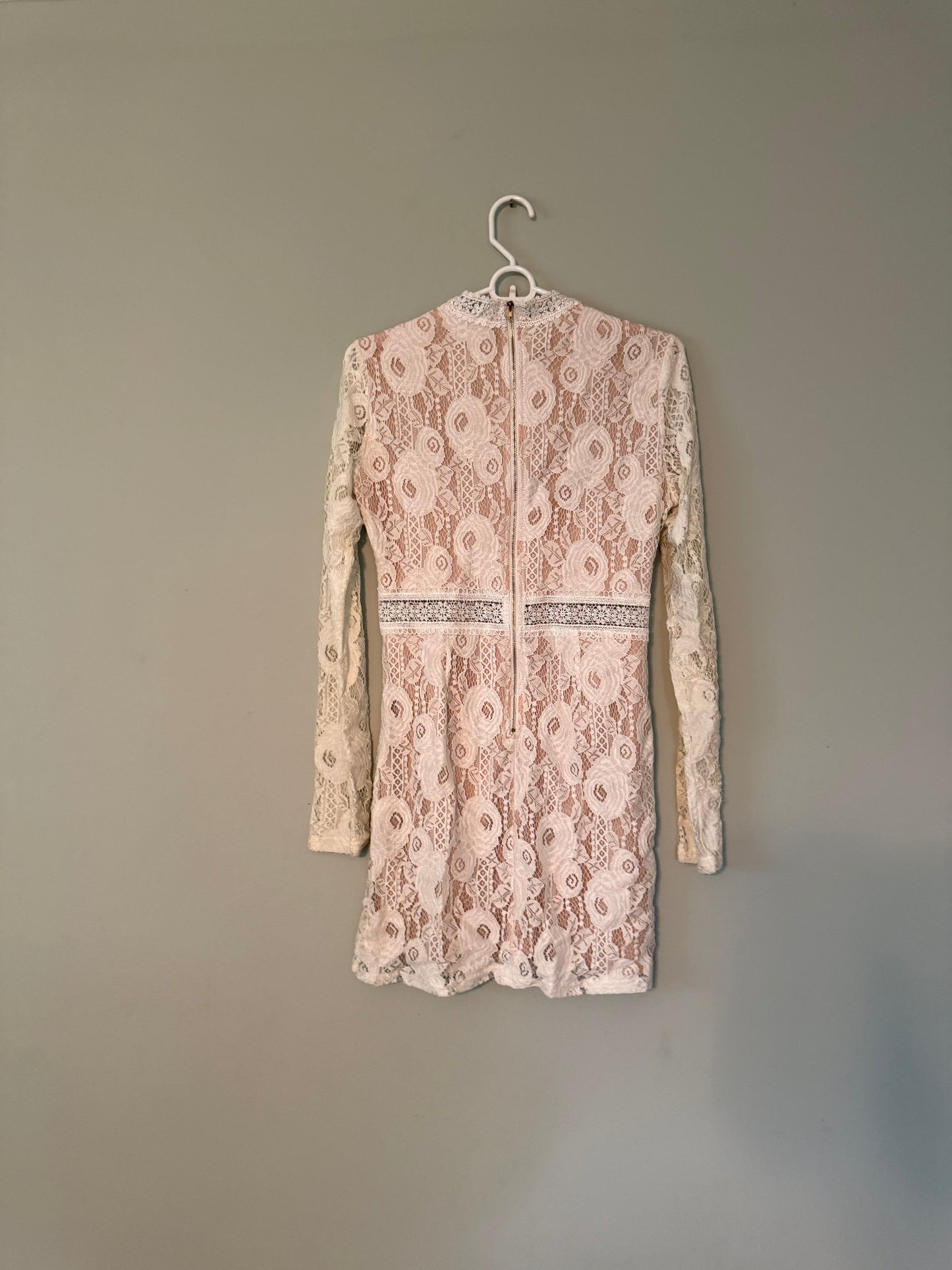 White Lace Mini Dress | Size M | Charlotte Russe