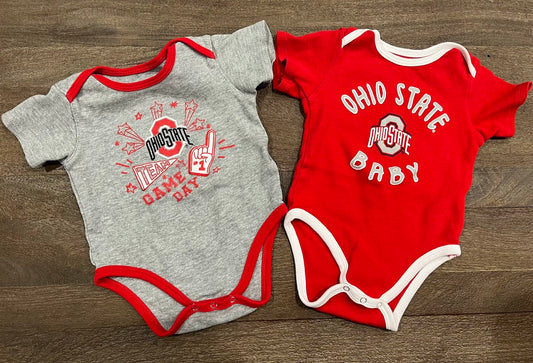 Seller #55 Gen 2 12 month Gender Neutral Ohio State Bodysuit 2 pack