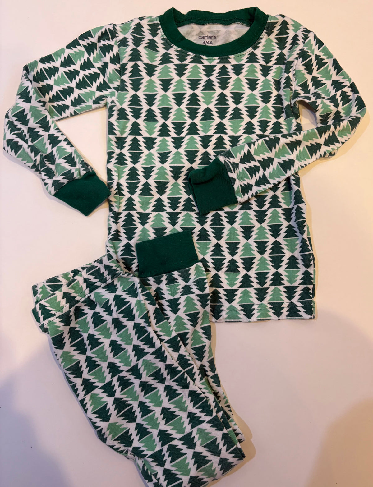 Seller 186- Carter’s 4T Christmas Tree PJs - GUC
