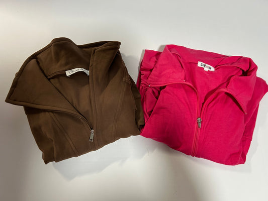 #27 Maternity 1/4 Zips (size L)