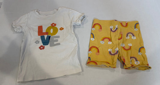 #25 Girls 5T Old Navy pjs shorts and short sleeves