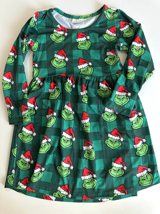 #80 Grinch girls dress size 4-5