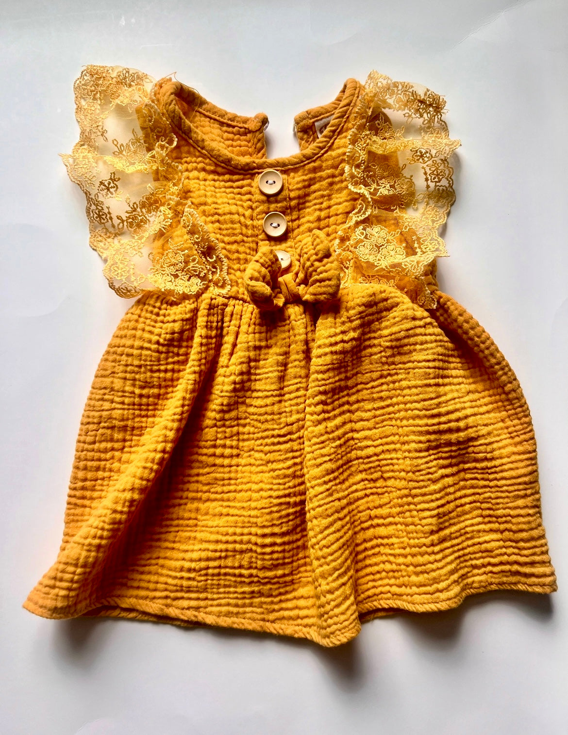 Girls 12 -18 Month Mustard Yellow Dress