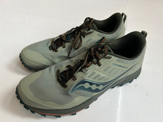 #180 Men 11.5 Saucony peregrine Green Sneaker
