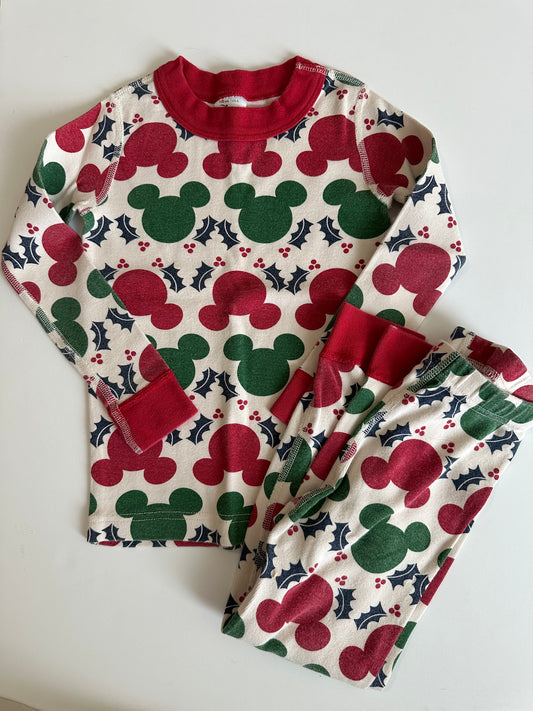 #80 Hanna Andersson size 4 / 100 Mickey Mouse Christmas pajamas