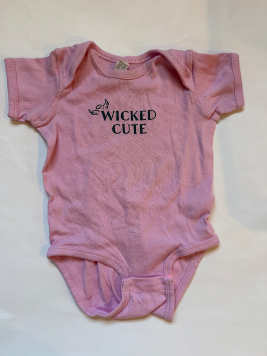 #170 Wicked Cute, Wicked Stinky Salem MA Halloween onesie girls 18 months