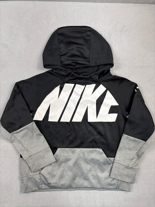#39 Small, Boys, Nike, black and grey hoodie*,