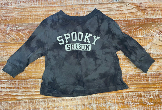 #4 Little Co. by Lauren Conrad Grey Spooky Season Long Sleeve Shirt 9 months