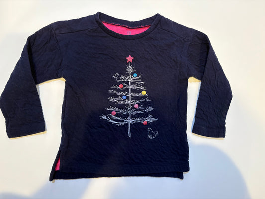 Seller 186 - Baby Gap Girls Christmas Tree Shirt - 2T - VGUC