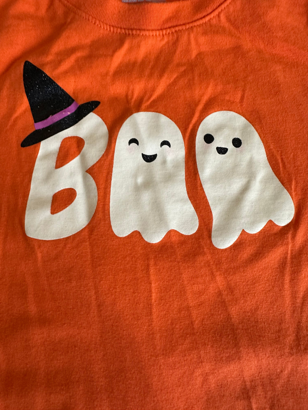 #80 Hanna Andersson girls 5T BOO ghost shirt