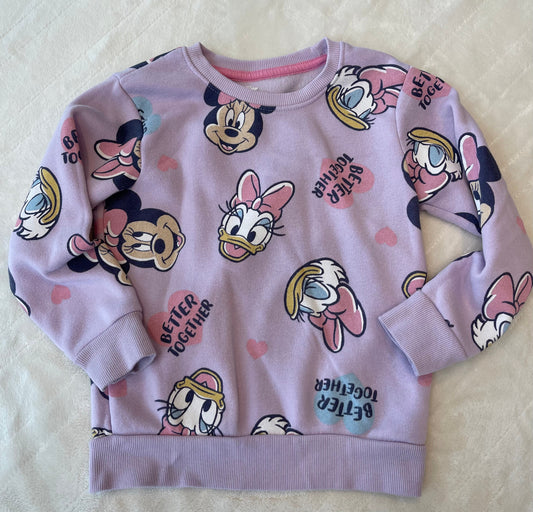 #212 Disney Minnie and daisy sweatshirt size 5t EUC