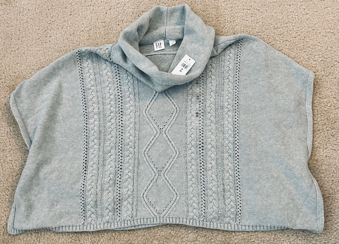 #15 *Reduced* Gap 8 NWT Cable Knit Cowl-Neck Poncho Sweater