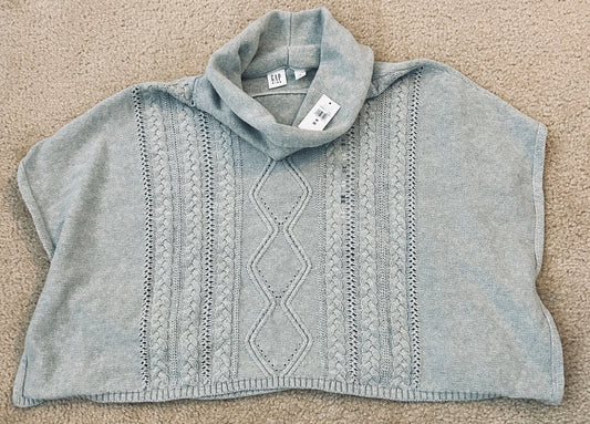 #15 *Reduced* Gap 8 NWT Cable Knit Cowl-Neck Poncho Sweater