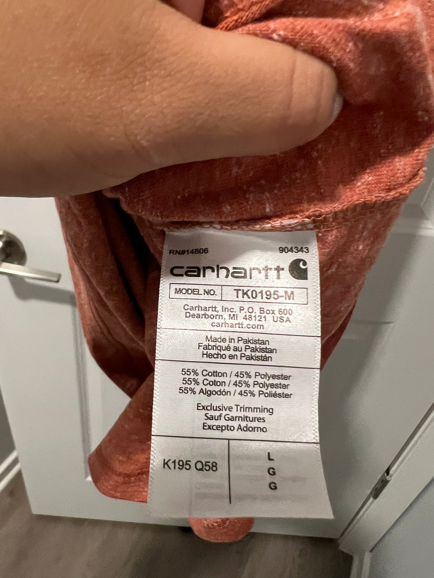 Seller #76 - Carhartt Men's Loose Fit Heavyweight Logo T-Shirt Terracotta Heather Size Large