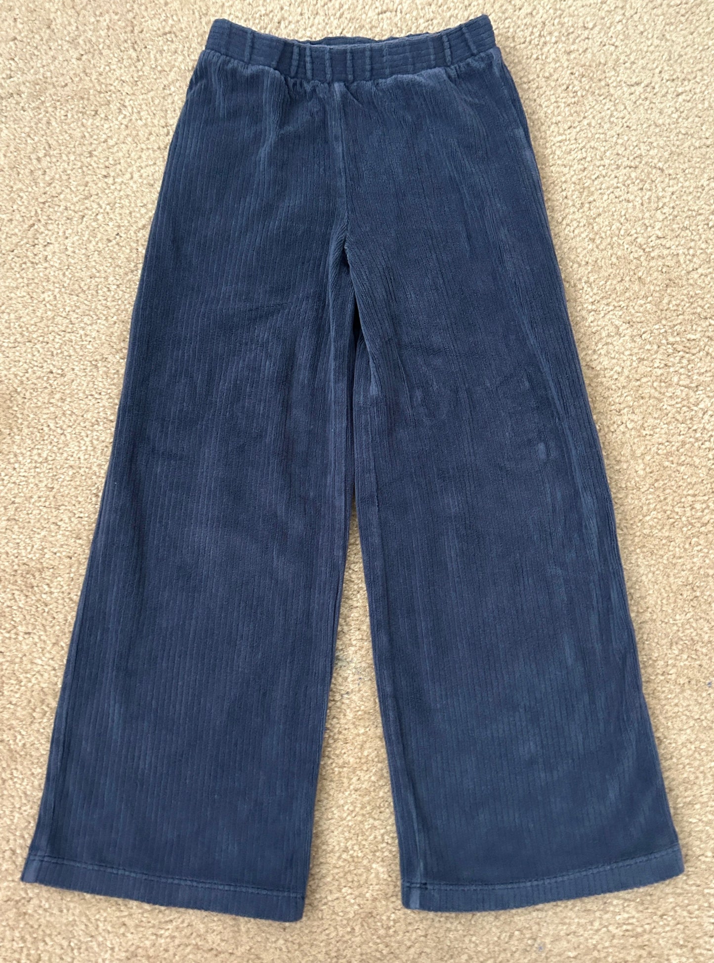 #15 *Reduced* Tea Collection 6Y Navy Ribbed Wide-Leg Pants