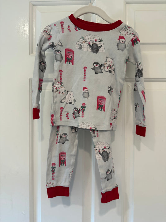 #85 REDUCED Burts Bees Winter Holiday PJs, Gen Neutral 24m