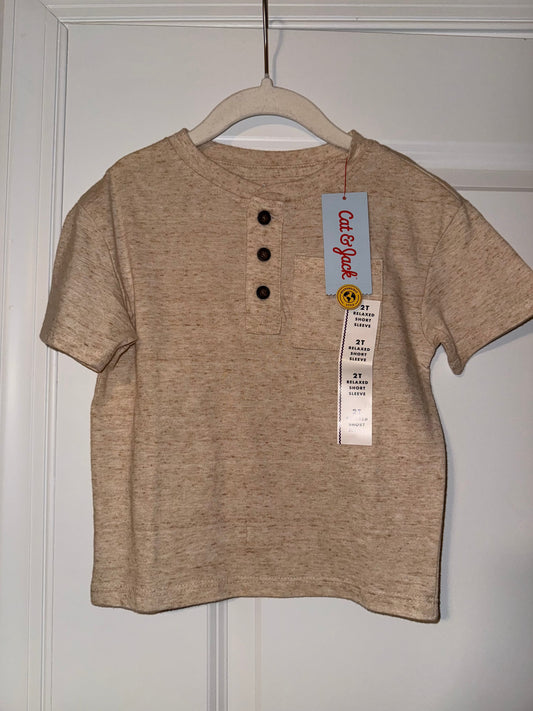#106: 2T Cat & Jack Henley Shirt NWT *REDUCED*