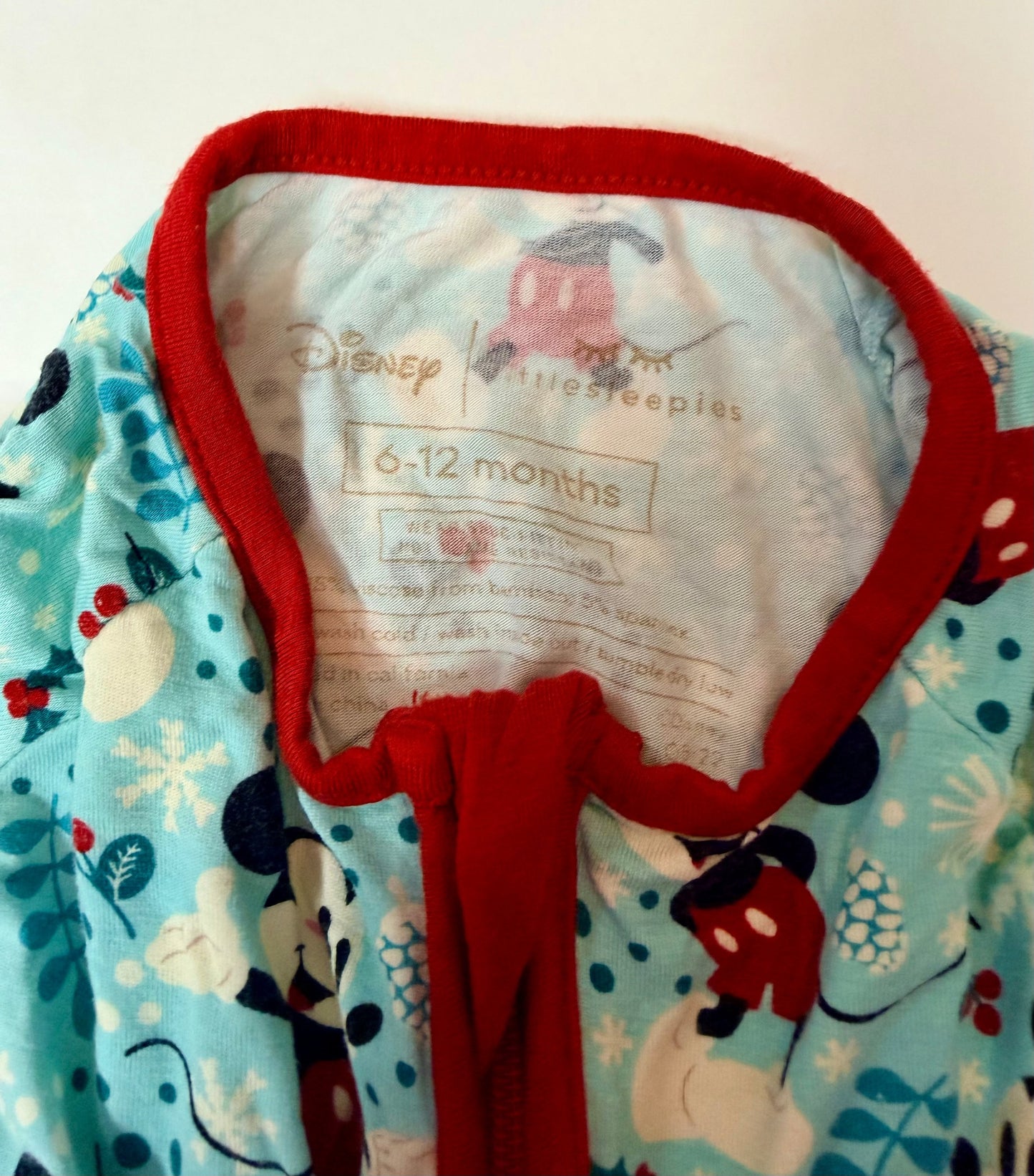 #153 Little Sleepies - Mickey's Wonderland - 6-12 Months - GUC