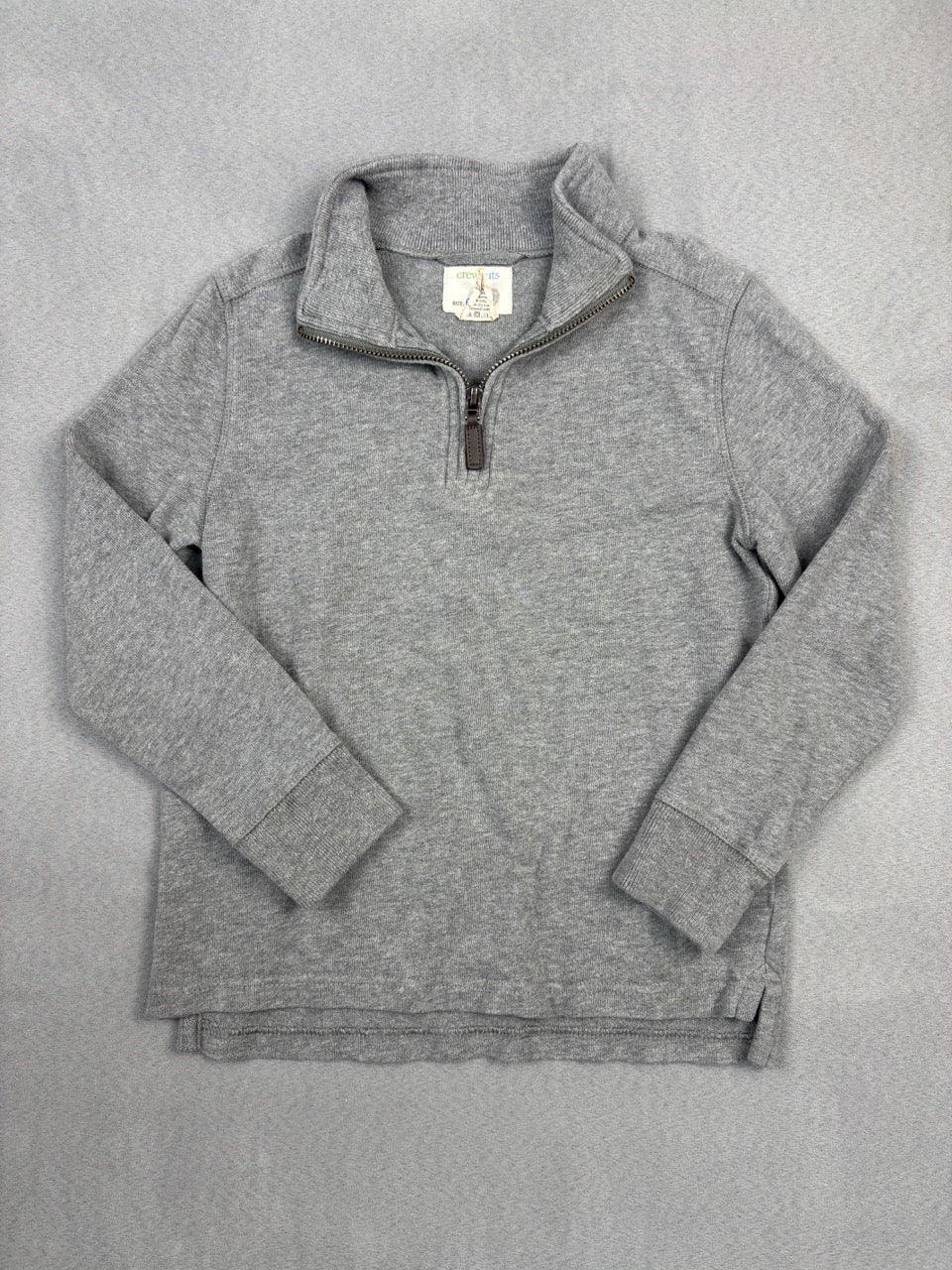 #39 Small, Boys, Crewcuts, grey quarterzip,