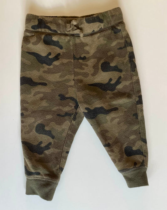 #68 Jumping Beans Softest Fleece Camo Joggers, 12M