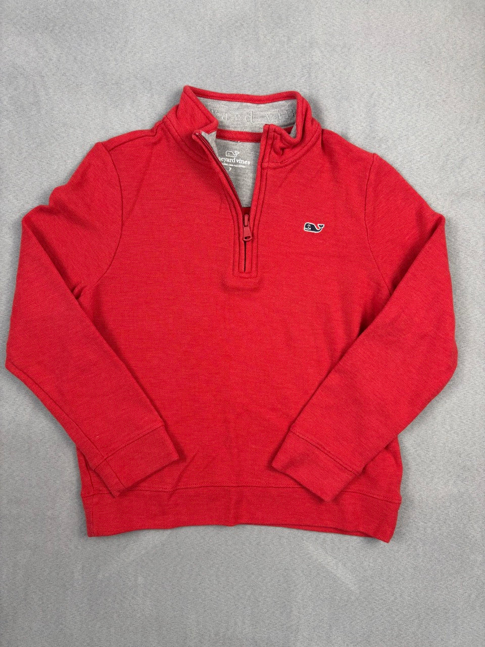 #39 Small, Boys, Vinyard Vines, red quarterzip sweater