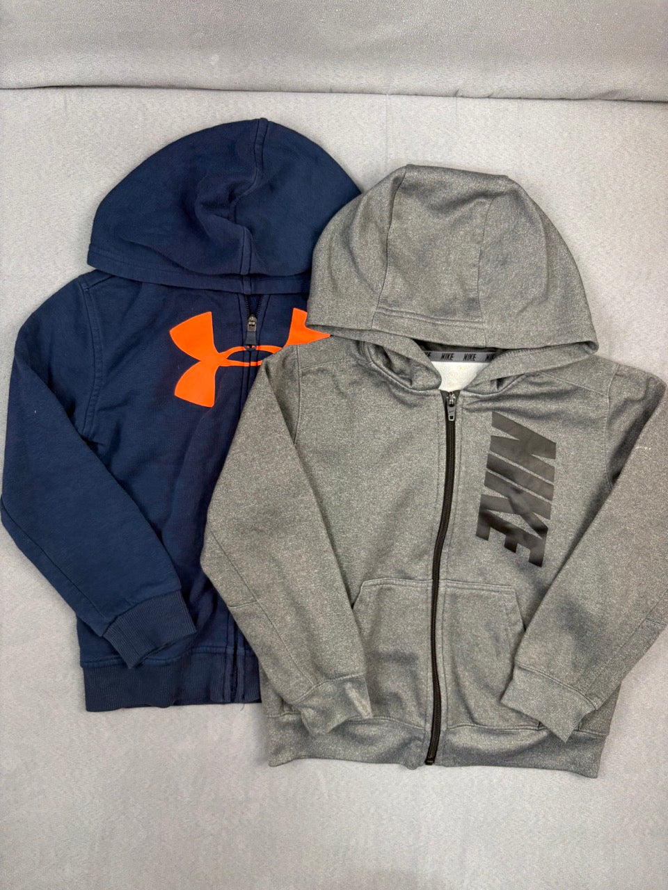 #39 Small, Boys, Under Armor & Nike zip up hoodies