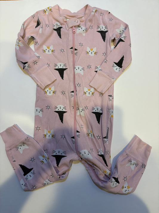 Seller 186 - Hanna Andersson Girls Cat Witch PJs - Size 90 (3T) - GUC