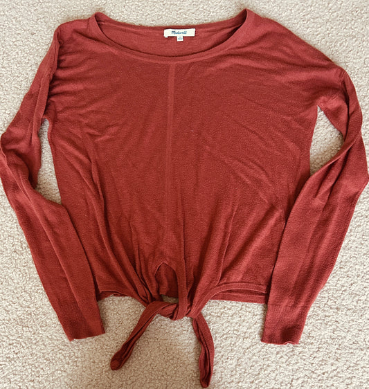 #15 Madewell Small Burnt Orange Sweater