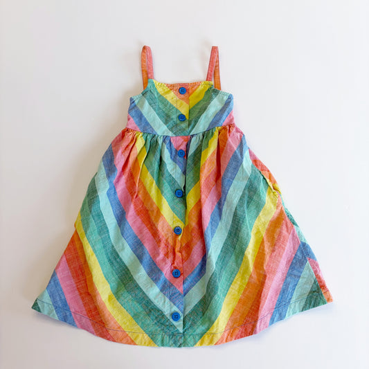 #79 | Size 4 | Hanna Andersson Girls Rainbow Sun Dress