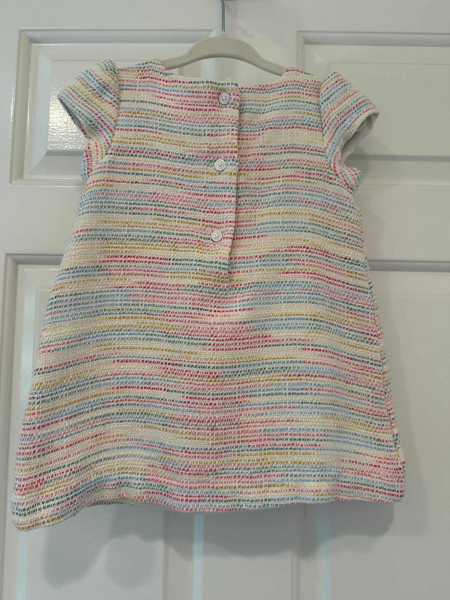 #85 Janie & Jack Rainbow tweed dress, Girls 18-24m
