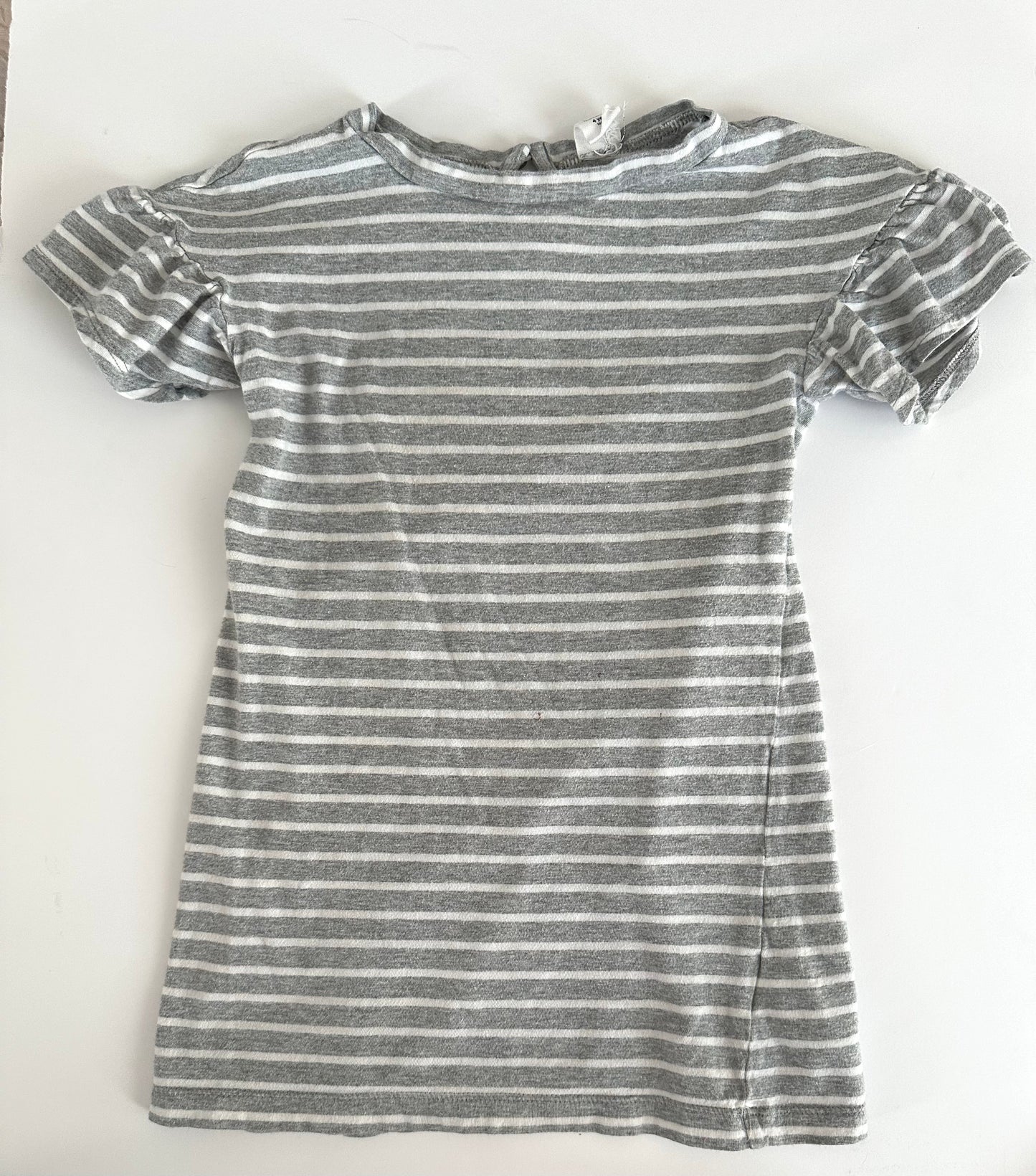 Seller #39 Gap t shirt dress girls 4T grey stripes