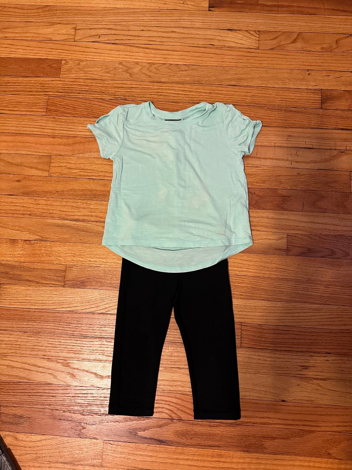 Seller 48, Eddie Bauer / H&M Athletic Outfit, Teal / Black, VGUC, Girls 2-4t