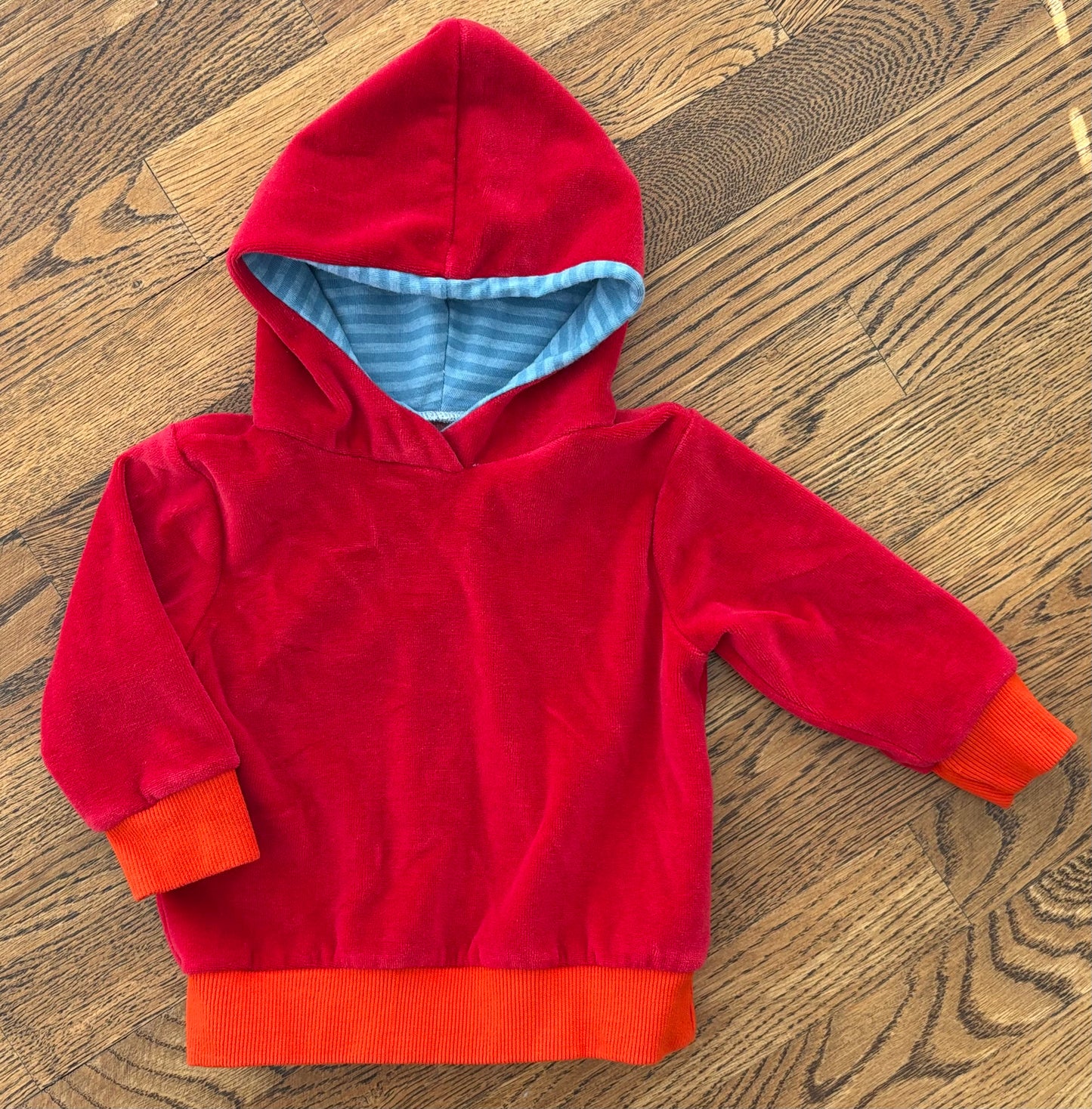 #103 • Boys • 18-24m • Red Velour Hoodie