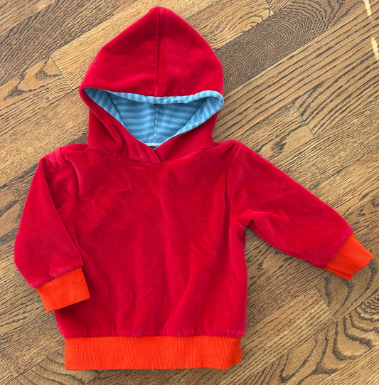 #103 • Boys • 18-24m • Red Velour Hoodie