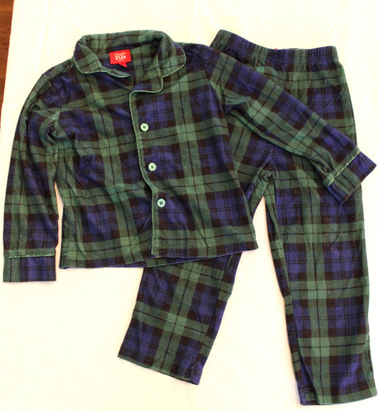 #168 XS (4/5) Boys Plaid Pajamas