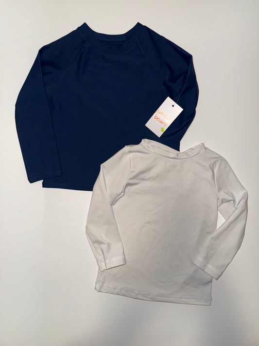 #106: 2T Navy & White Rashguards (1 NWT)