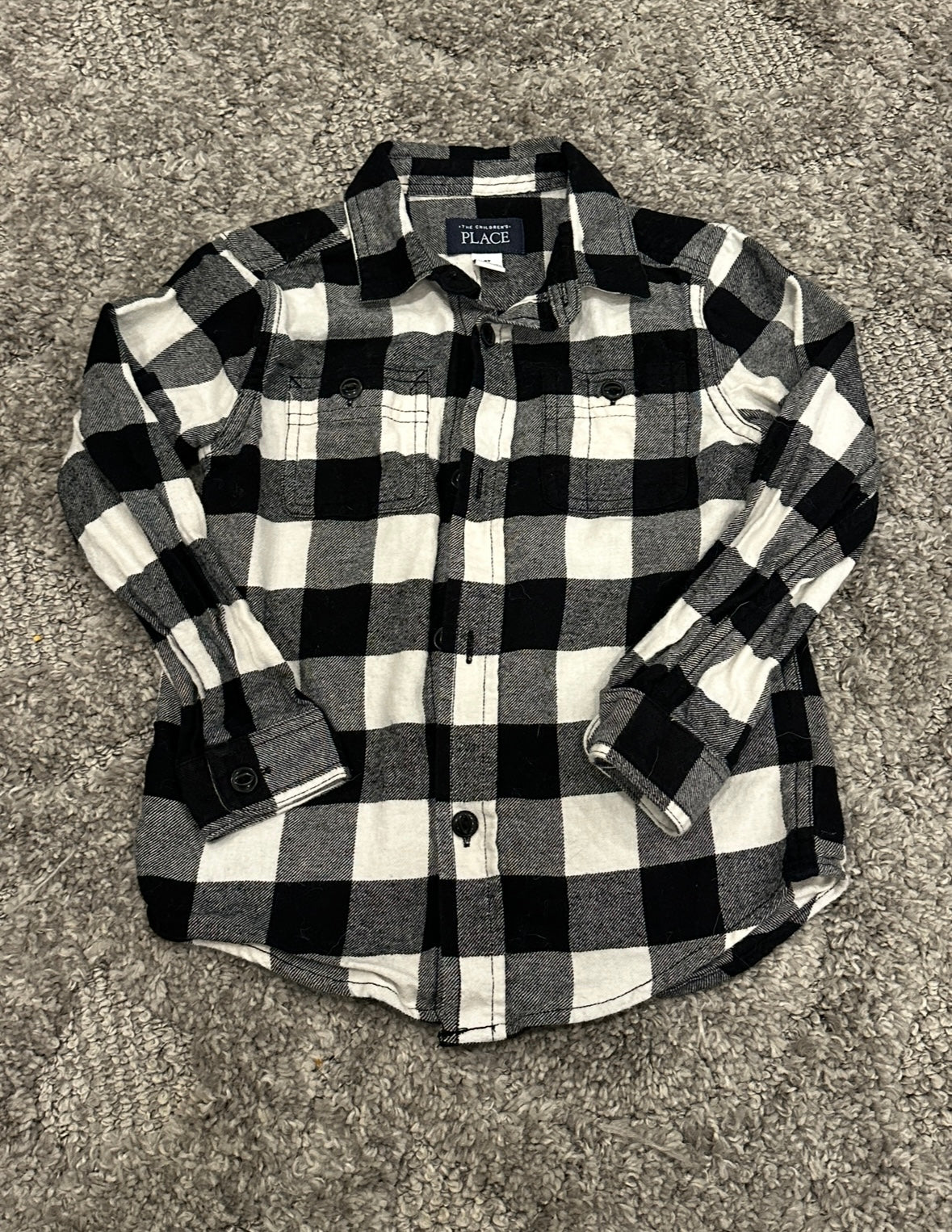 #16 - Children's Place Plaid Button Up - 4T
