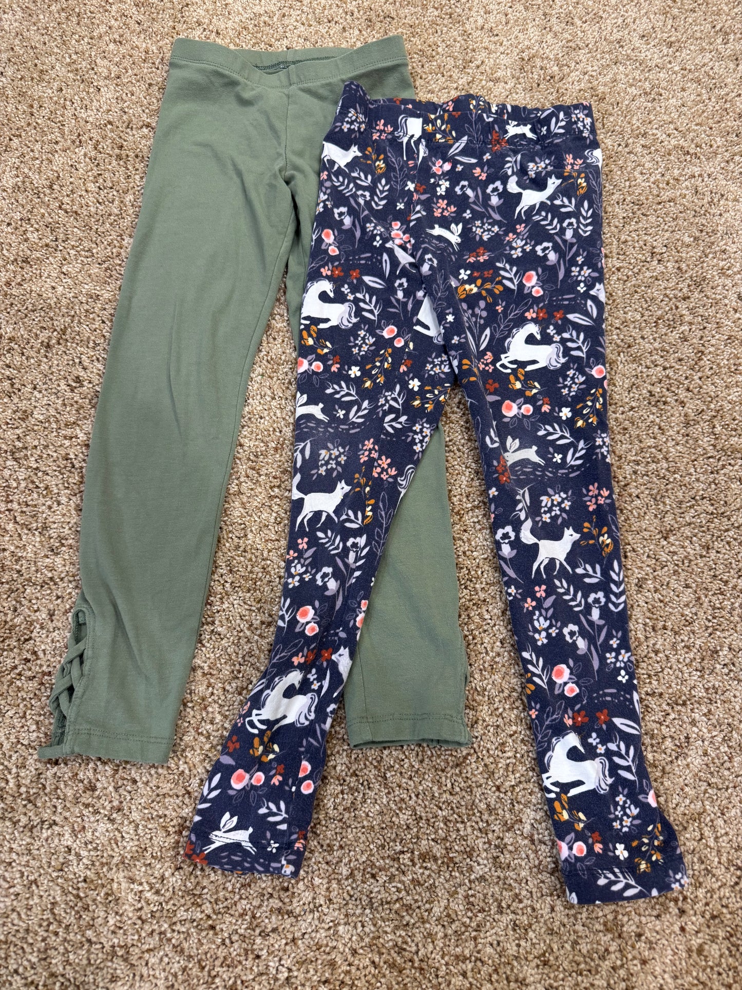 #73 girls size 6-7 leggings, oldnavy and rumi+Ryder