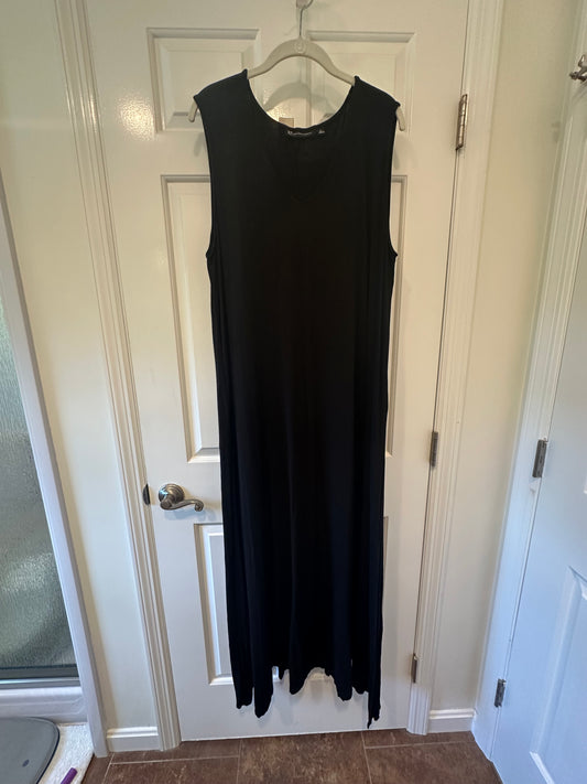 #85 NY&C black sleeveless maxi dress, women’s XL