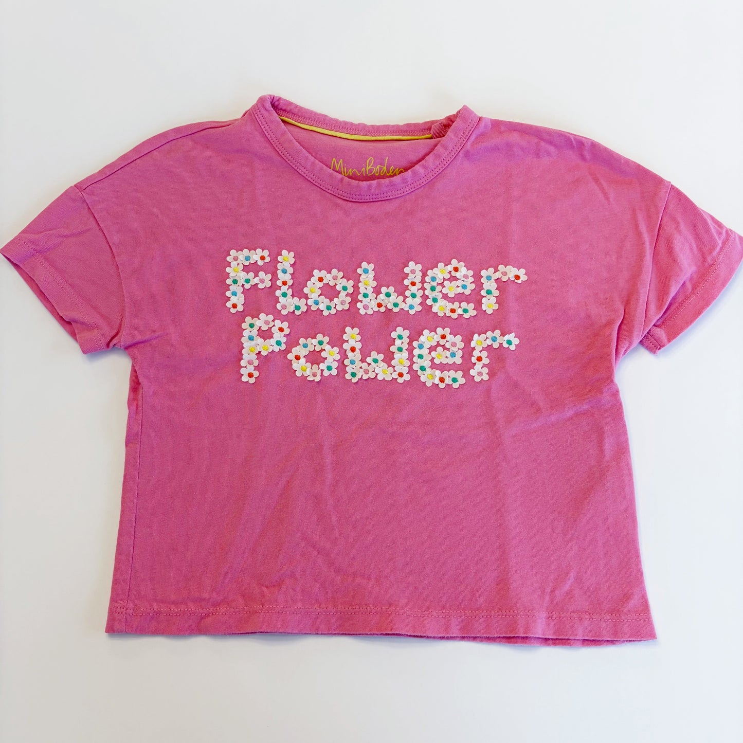 #79 | Size 3-4y | Mini Boden Girls Flower Power T Shirt REDUCED