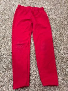 #47 girls size 6T jumping beans red sweatpants