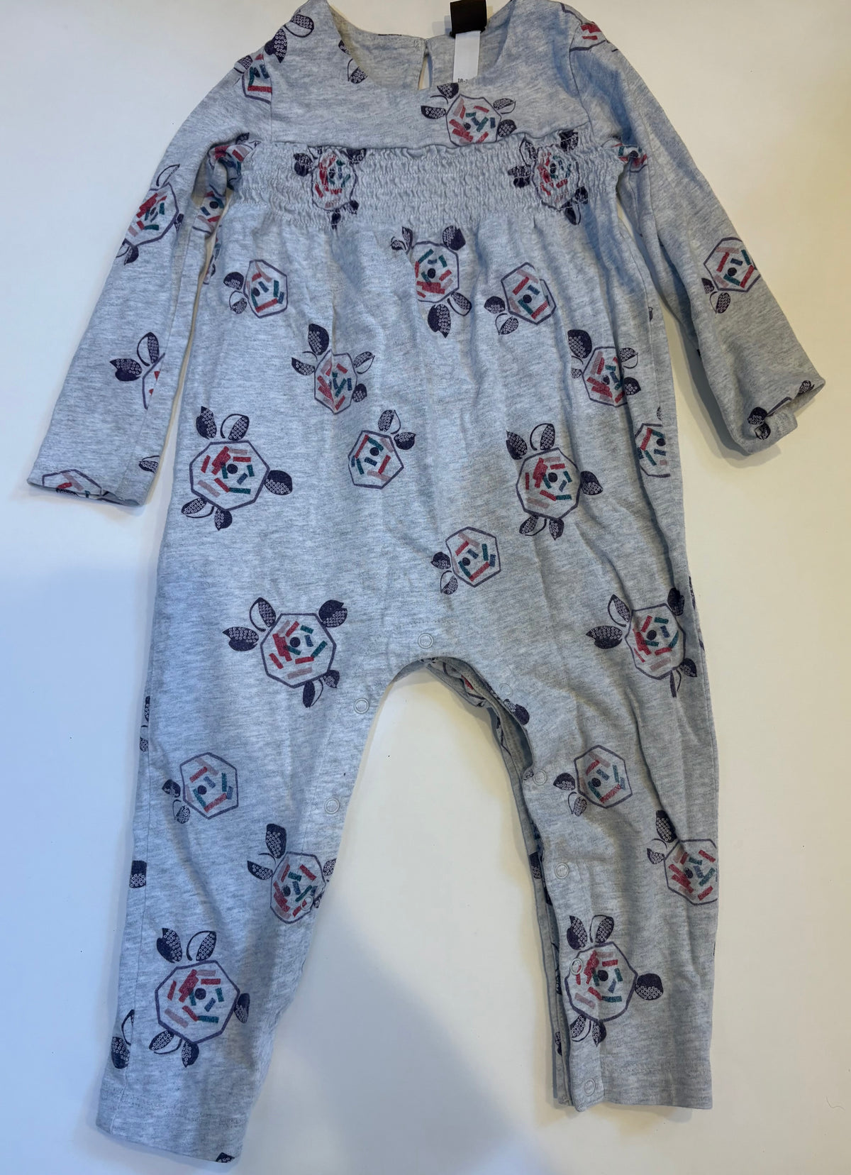 Seller 186 - Tea Girls Longsleeve Romper - 18-24 Months - VGUC