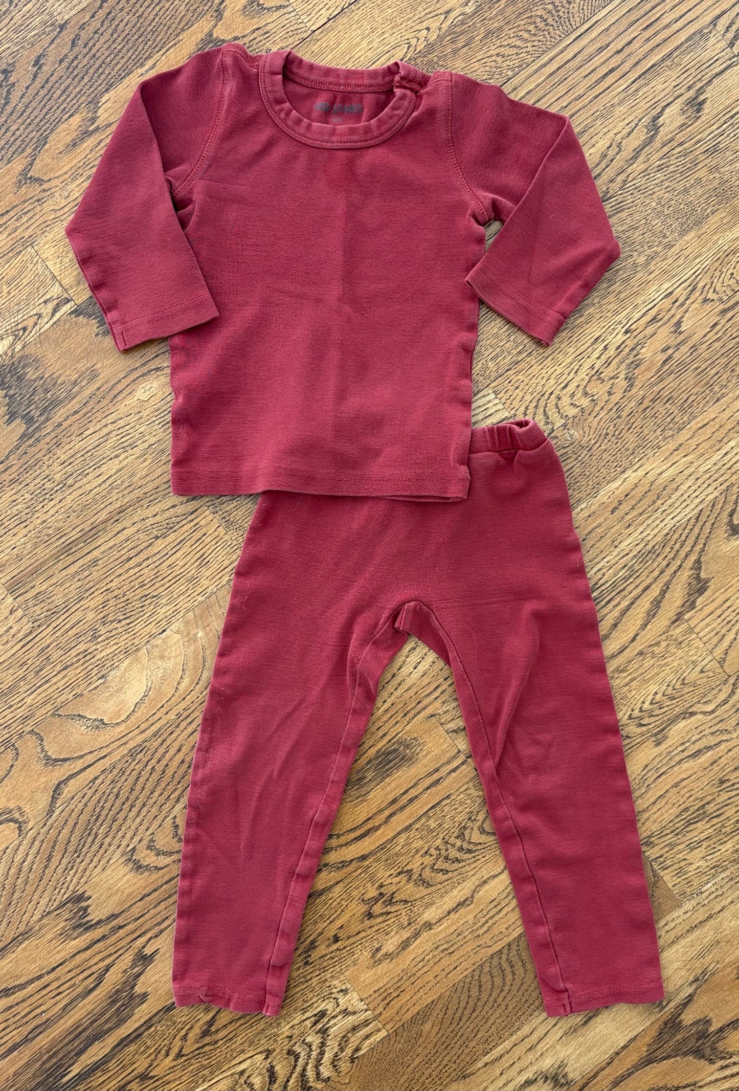 #103 • Boys • 24m • Little James • Rust Color Two Piece Pajamas
