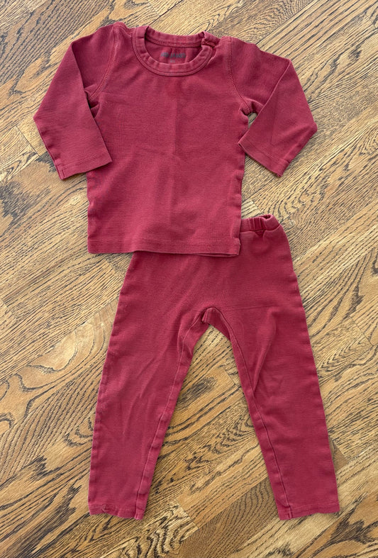 #103 • Boys • 24m • Little James • Rust Color Two Piece Pajamas