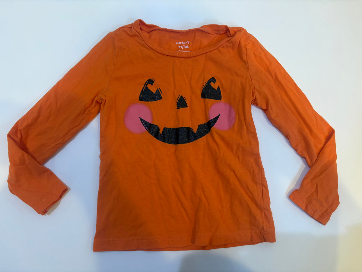 Seller 186 - Carter’s Pumpkin 3T Shirt - GUC