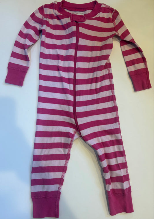 Seller 186 - Hanna Andersson Girls Pink Striped PJs - Size 80 (18-24 Months) - VGUC