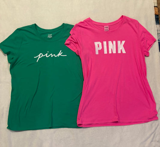 Seller #80 - Women's size XL Pink tees *never worn*