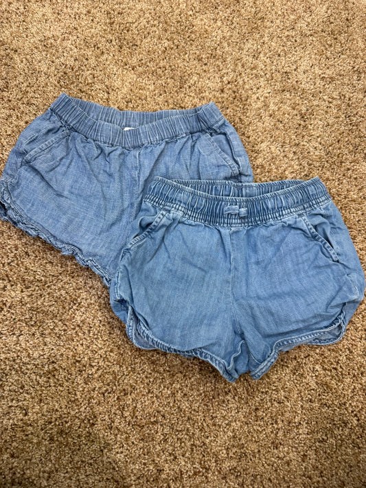 #73 girls jean shorts, size 6