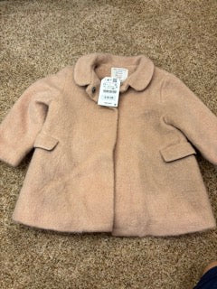 #47 girls 2-3T Zara coat, light pink, new with tag