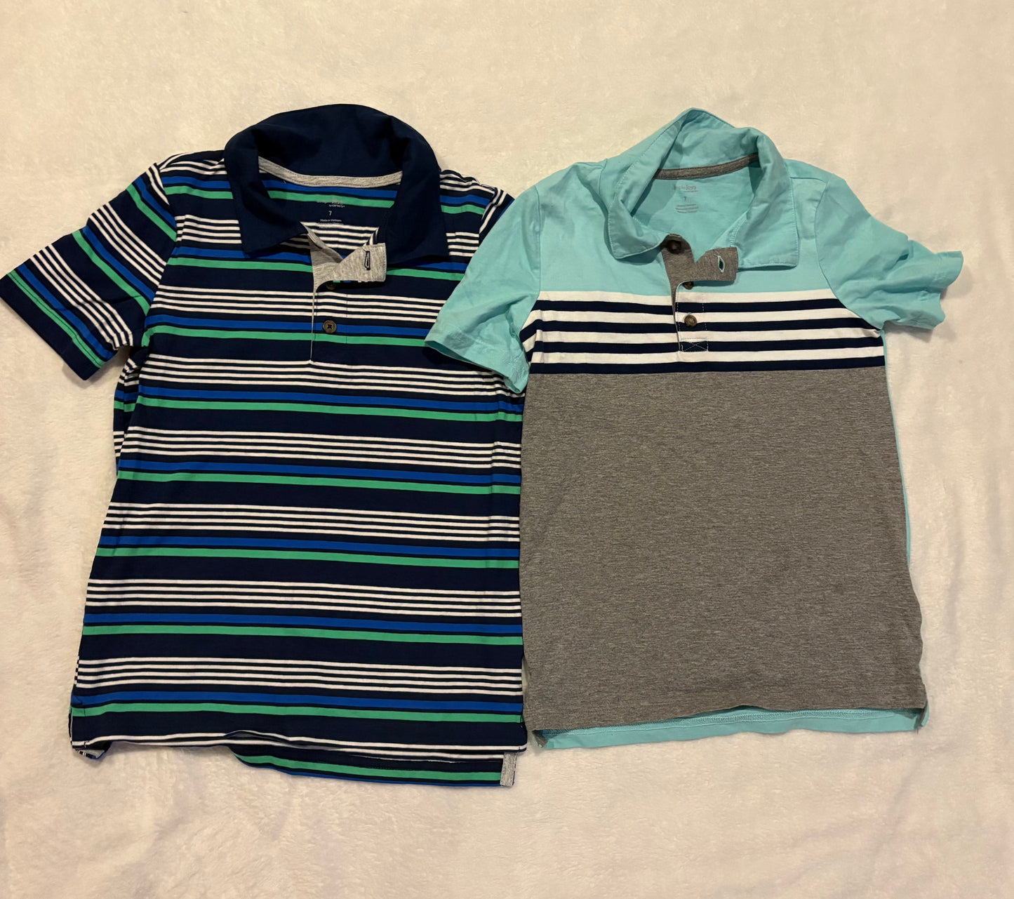 Seller #80 - Boys size 7 Carter's collared shirts x 2